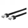 METZ CONNECT Ultraflex500 - jungiamasis kabelis - RJ-45 (M) į RJ-45 (M) - 1,0 m - 6,4 mm - SFTP, PiMF - CAT 6 - ekranuotas, be halogenų - juodas (13084V1000-E)