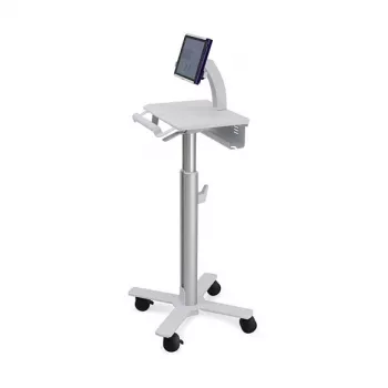 Ergotron Tablet Cart SV10 – vežimėlis planšetei / klaviatūrai, metalas, baltas, aliuminis, iki 30,5 cm (12 inch)