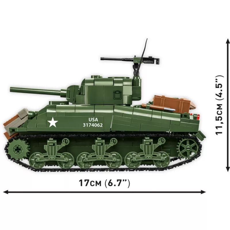 Blokeliai M4A1 Sherman 663 detalės