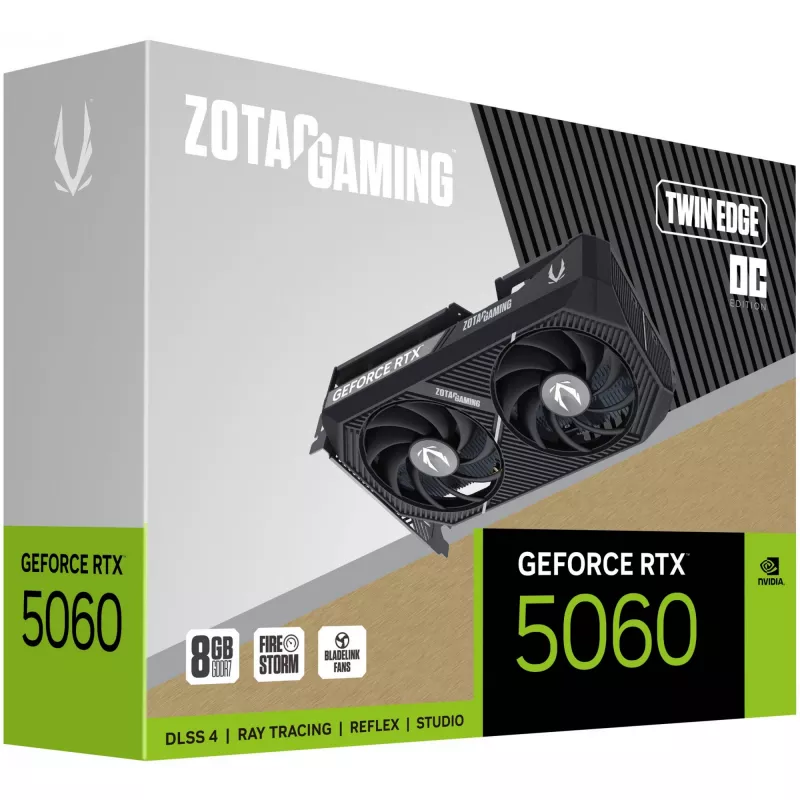 Vaizdo plokštė NVIDIA GeForce RTX 5060 8 GB GDDR7 ZOTAC GAMING Twin Edge OC