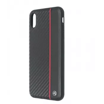 Telefono dėklas Tellur Cover, skirtas iPhone XS Max — juoda anglies pluošto apdaila