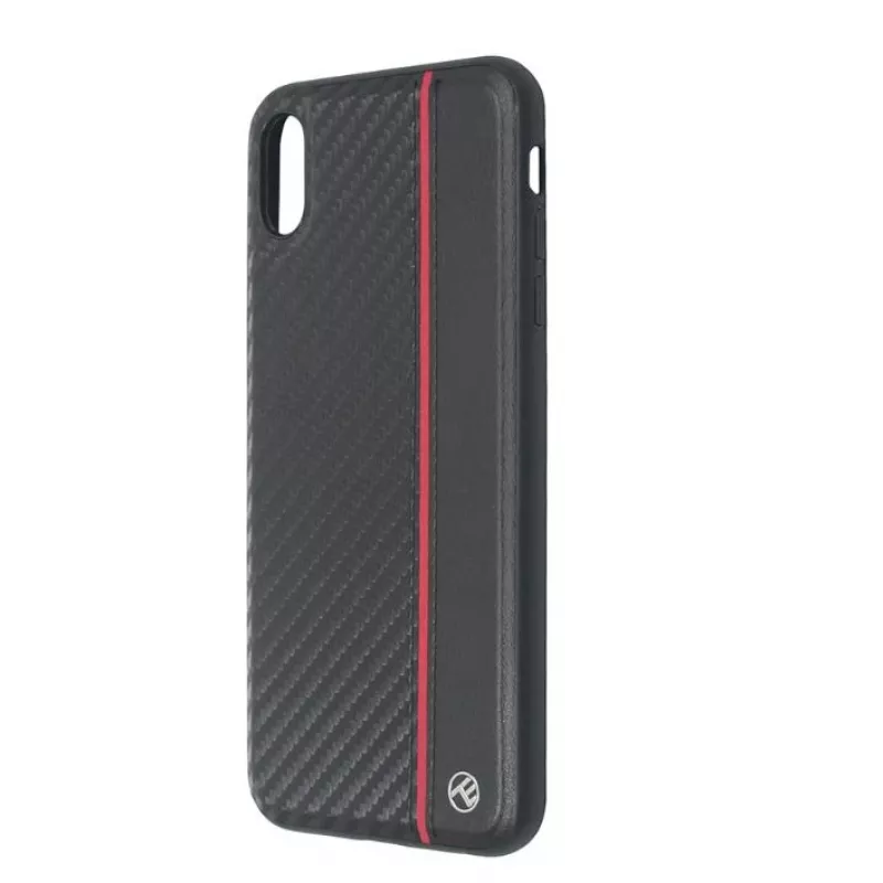 Telefono dėklas Tellur Cover, skirtas iPhone XS Max — juoda anglies pluošto apdaila