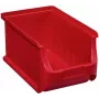Dėžė sandėliavimui allit Lagersichtbox 456209, 150×125×235 mm, raudona, permatomu priekiu