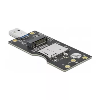 Delock 63166 USB 3.0 Type-A į M.2 Key B keitiklis su SIM lizdu