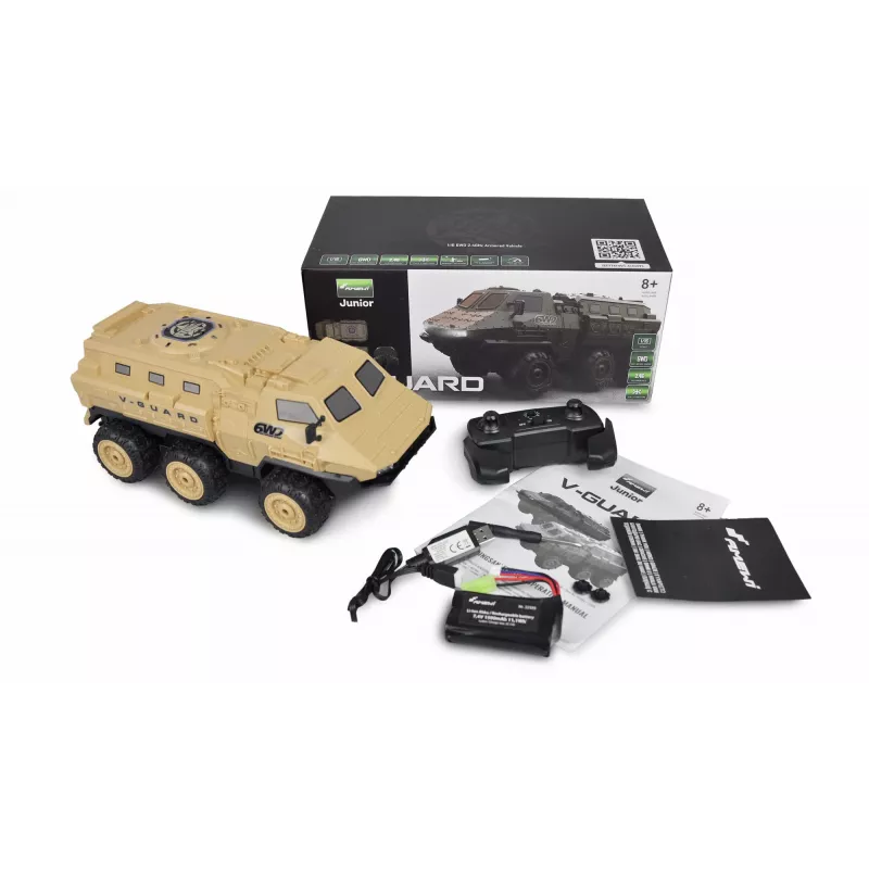 Amewi V-Guard šarvuota transporto priemonė 6WD 1:16 RTR nuotoliniu valdymu RC modelis su elektriniu varikliu (22585)