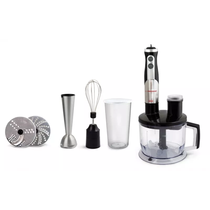 Panardintuvas Esperanza EKM004, 0,6 L, 800 W, juodas/sidabrinis/skaidrus