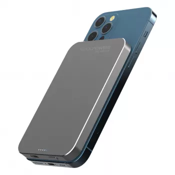 RealPower Powerbank PB-5000 MAG Grey 5.000 mAh