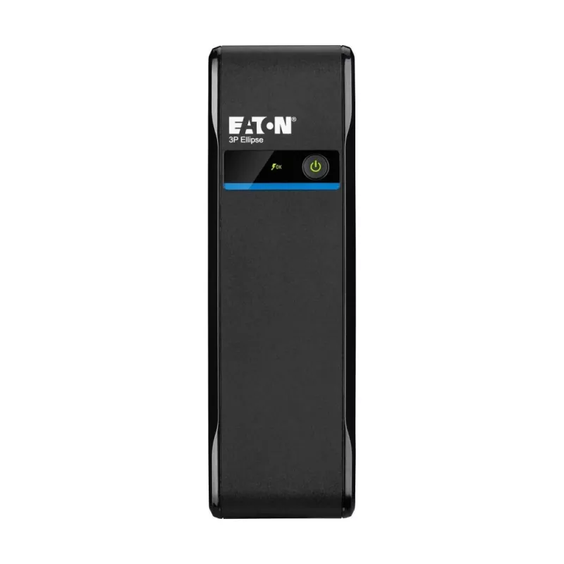 Nepertraukiamo maitinimo šaltinis Eaton 3P Ellipse 0,7 kVA (420 W), budėjimo režimas, 4 AC lizdai, 7 Ah baterija, bokštinis, juodas
