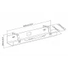 Digitus DA-90450 Kabelių valdymo dėklas 600x135x108mm Juodas Plienas 1