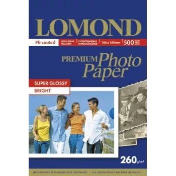 Fotopopierius Lomond Premium 260 g/m² 10×15 cm Super Glossy 500 lapų