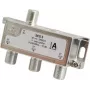 Triax SCS 3 - Kabelių skirstytuvas - 75 omų - 5 - 2400 MHz - sidabrinis - baltas - moteriška jungtis - 10,5 dB (349823)