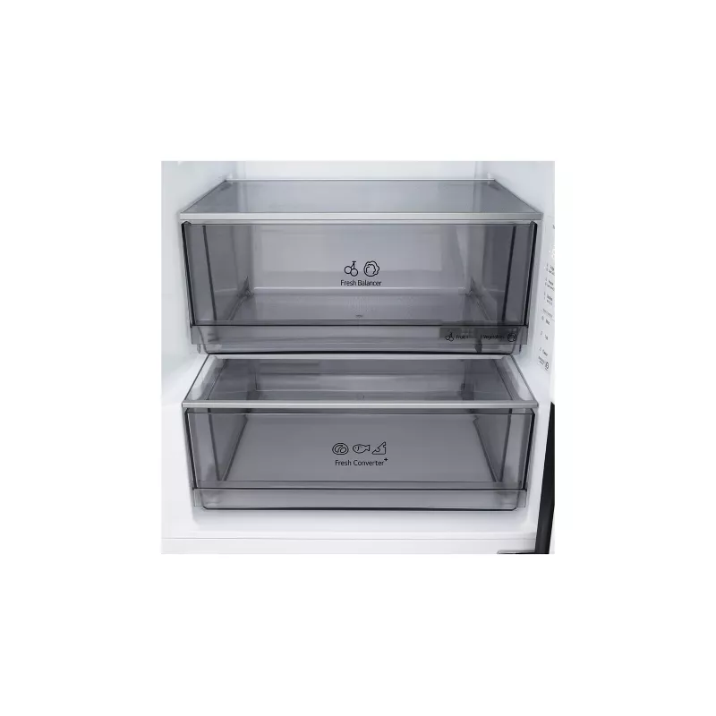 LG GBBS322CEV šaldytuvas-šaldiklis Laisvai pastatomas 375 L Juoda