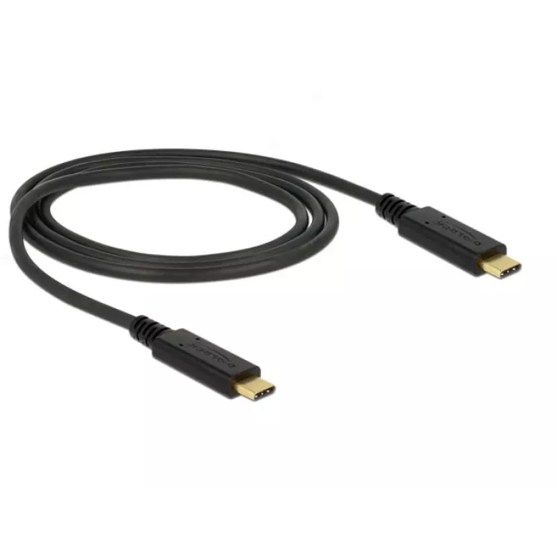 USB laidas DeLOCK 83661 USB 3.2 Gen 2 1m USB-C juodas