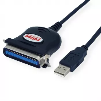ROLINE 12.02.1092 Laido adapteris IEEE 1284 USB-A juodas (12.02.1092)
