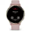 Garmin Venu 3S 3.05 cm (1.2) AMOLED 41 mm Skaitmeninis 390 x 390 pikselių Lietimui jautrus ekranas Auksinė, Rožinė Wi-Fi GPS (palydovas)