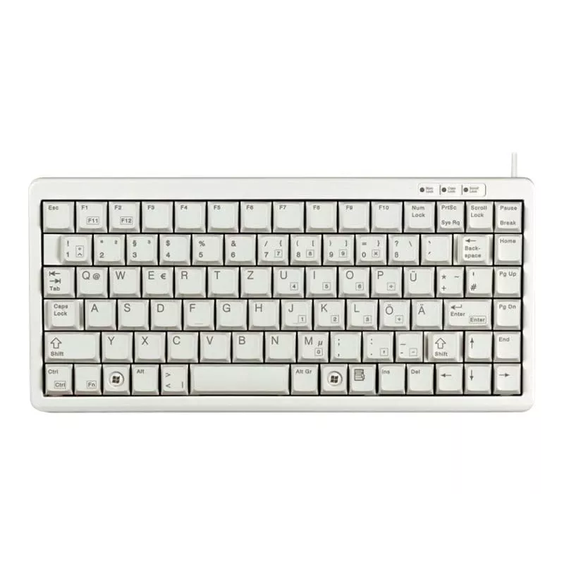 CHERRY Compact klaviatūra, kombinuota (USB + PS/2), QWERTY, pilka