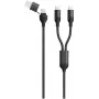USB laidas 2GO 797367 1,2 m USB A / USB C 2 x USB C juodas