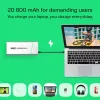Nešiojama baterija Green Cell BPLGC20P 20800 mAh Li‑Ion, USB‑C PD 65W, 2x USB‑C + 1x USB‑A, aliumininis korpusas