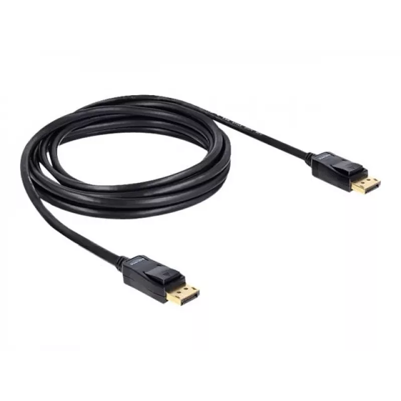 DisplayPort kabelis DeLOCK 82424 3m Kištukas-Kištukas Auksuotas Juodas