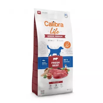 Sausas šunų ėdalas Calibra Life Senior Medium Fresh Beef 12 kg