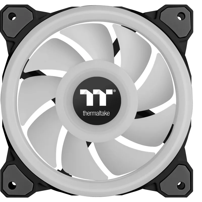 Thermaltake Riing Quad 12 RGB CL-F088-PL12SW-C 120 mm radiatoriaus ventiliatorius, TT Premium Edition, vienas ventiliatorius, be valdiklio, juodas