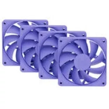 Kompiuterio aušinimo ventiliatorių rinkinys HYTE FA12-TM-4 120 mm Violetiniai, 1500 RPM, 72 m³/h, 1,6 mmH2O, FDB, 4 vnt.
