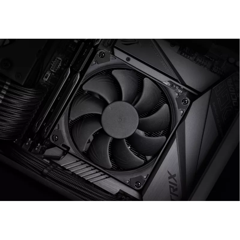 CPU aušintuvas Noctua NH-L9i chromax.black, žemo profilio 92 mm ventiliatorius, LGA1151/LGA115x/AM4 palaikymas, 37 mm aukštis, 95x95 mm radiatorius