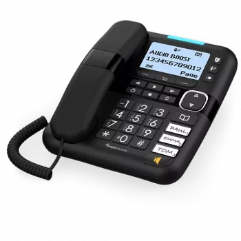 Amplicomms BigTel 1580 DECT ragelis su laisvų rankų funkcija, suderinamas su klausos aparatais, automatinis perrinkimas, sekretorė, LED ekranas (ATL1423341)