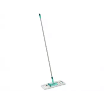 Leifheit Profi XL cotton plus plokščias šluotražis – 420 mm plotis, 360° sukama galvutė, medvilnė/pluoštas, aliumininis kotas