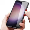 nevox StyleShell NYLO 2469 dėklas Samsung Galaxy S25+, polikarbonatas/TPU/nailonas, juodas