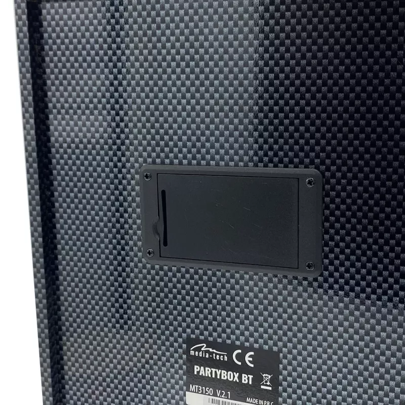Nešiojamas stereo garsiakalbis Media-Tech PARTYBOX BT MT3150 Juodas