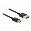 DeLOCK Slim Premium HDMI laidas, HDMI (A) – Mini-HDMI (C), 2,0 m, juodas (84778)