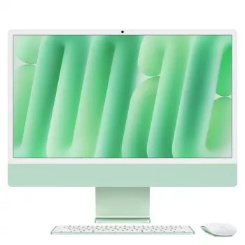 iMac 24 Retina 4.5K Display M4, Žalia, M4 (8-CPU/8-GPU), 16GB, 256GB, Vokiška klaviatūra, be Gigabit Ethernet, Magic Mouse, MWUE3D/A