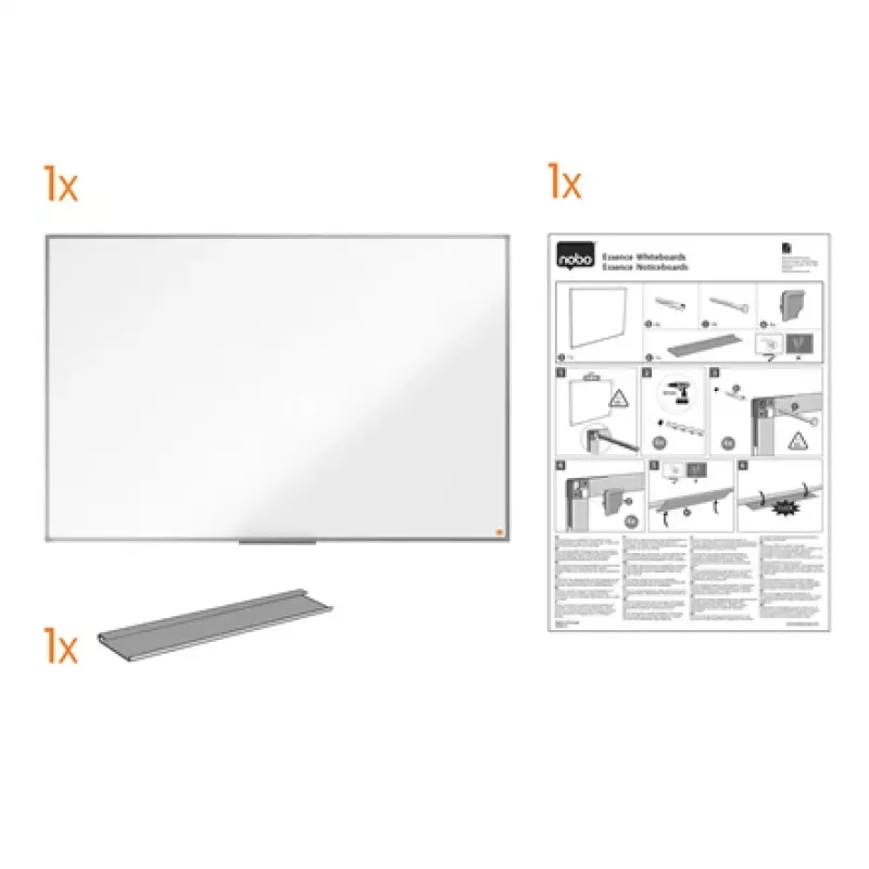 Baltoji lenta Nobo Essence Steel 1200x900mm (1905211)