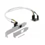 DeLOCK Mini PCIe I/O PCIe pusės dydžio 1 x Gigabit LAN Low Profile – tinklo adapteris – PCIe Half Mini Card – Gigabit Ethernet x 1 (95265)