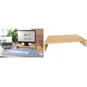 Monitor stovas Sigel SA208 bambukinis aukštis 19,5 cm plotis 50 cm