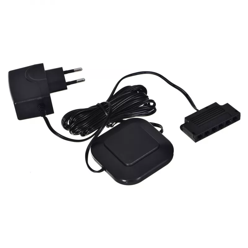LED šviestuvas lentynai cama meble 4LED BI – stačiakampis, paviršinis, šalta balta, juodas