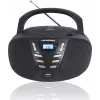 Nešiojamas CD grotuvas Blaupunkt BB7BK – MP3, FM radijas, USB, AUX, maitinimas baterijomis, 2× įmontuoti garsiakalbiai, 240×230×128 mm
