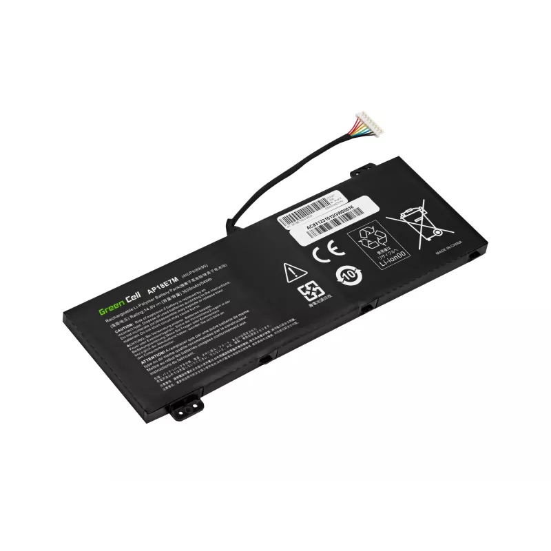 Baterija Green Cell AC83, skirta Acer Nitro AN515/AN517 – LiPo 3620 mAh, juoda