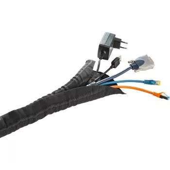 KS Self Wrap, Ø 19mm, juodas kabelių valdymo vamzdelis, 5 m