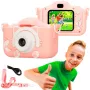 Vaikiška skaitmeninė fotokamera Extralink H27 SINGLE PINK Rožinė Balta 3 metai