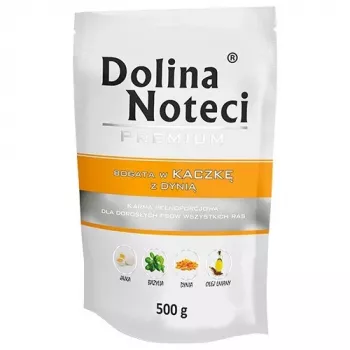 Šlapias šunų ėdalas Dolina Noteci Premium Jautiena Antis Kiauliena 500 g