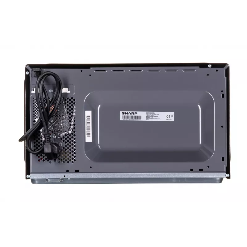 Mikrobangų krosnelė Sharp YC-MS252AE-B, ant stalviršio 25 L, 900 W, liečiamas valdymas, 11 galios lygių, vaikų užraktas, ECO funkcija, juoda