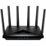 Stalininis maršrutizatorius Cudy WR11000 – tribandinis 2,4/5/6 GHz, Wi‑Fi 7, 4× 2,5 Gigabit LAN, 5765 Mbps 6 GHz juostoje, 512 MB RAM