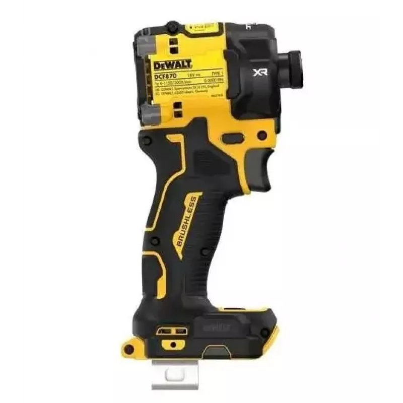 Atsuktuvas DeWalt DCF870N-XJ, belaidis 18 V Li-Ion, 56 N·m sukimo momentas, 1/4 colio griebtuvas, pistoletinis korpusas