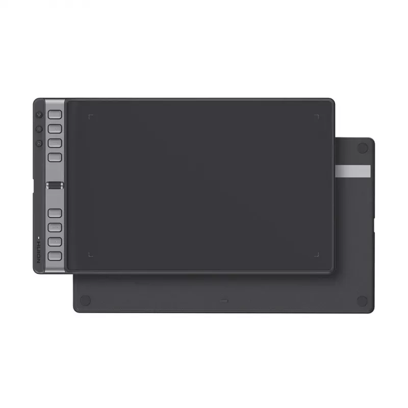 Huion Inspiroy 2L H1061P grafinis planšetinis kompiuteris piešimui, 266,7 x 166,7 mm (10,5 x 6,56 colio) aktyvi zona, 8192 slėgio lygiai, juodas