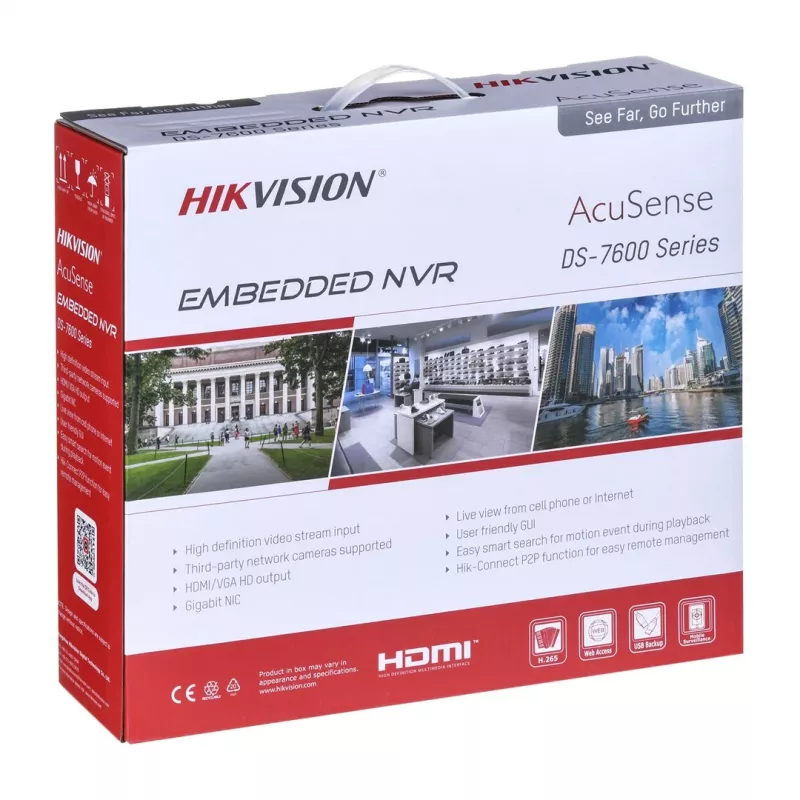 Tinklinis vaizdo įrašymo įrenginys Hikvision DS-7616NXI-K1(D) 16 kanalų 4K
