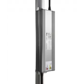 Išorinis maitinimo adapteris MikroTik MTP250-53V47-OD 250 W, įėjimas 100–240 V, cinko korpusas, kompaktiškas 240×46,5×69 mm