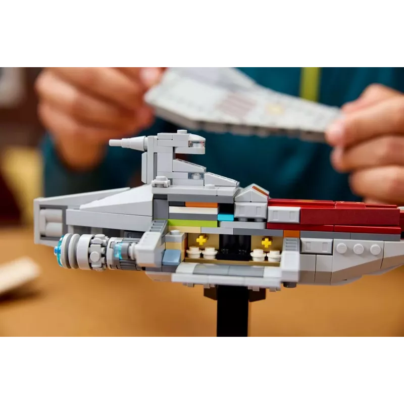 LEGO Star Wars Acclamator klasės puolimo laivas rinkinys 75404 — statybos rinkinys, 450 dalių, demonstracinis modelis 130×150×230 mm