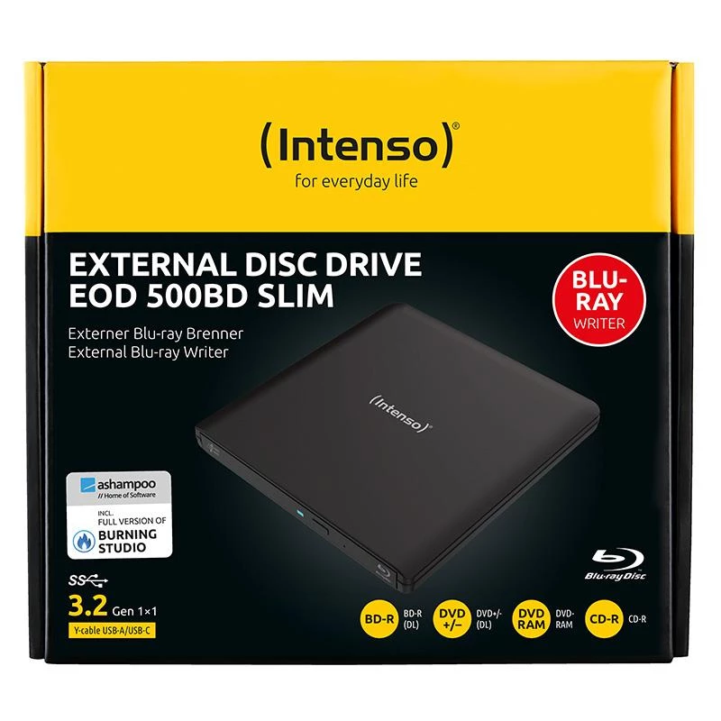 Išorinis DVD RW USB 3.2 juodas 5401500 Intenso
